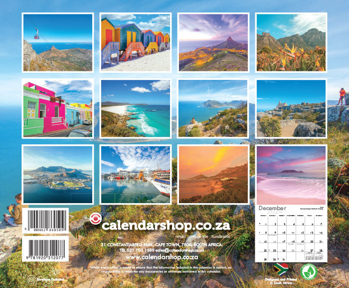 2024 Calendar A4: Cape Town